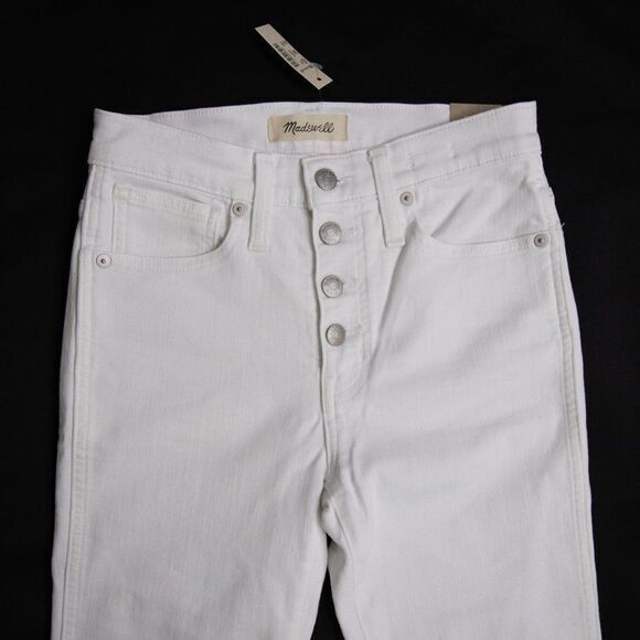 Madewell Stovepipe Jeans in Pure White - Picture 4 of 14